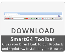 Download SmartG4 Toolbar - Gives you Direct Link to our Products and Updates.. Install in your Browser
